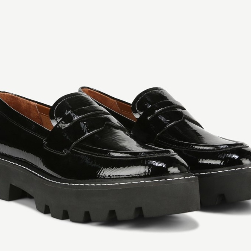Black Patent Leather Loafers